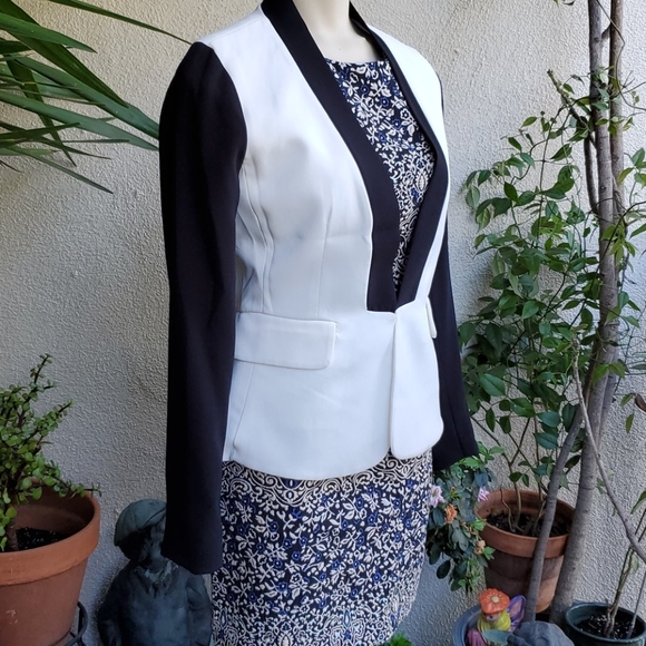 Blazer Kenar Black & White Blazer Jacket - Picture 3 of 4